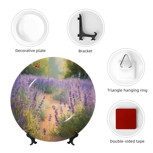 Assiette décorative en porcelaine anglaise artisanale, le cadeau idéal pour décoration murale - 5