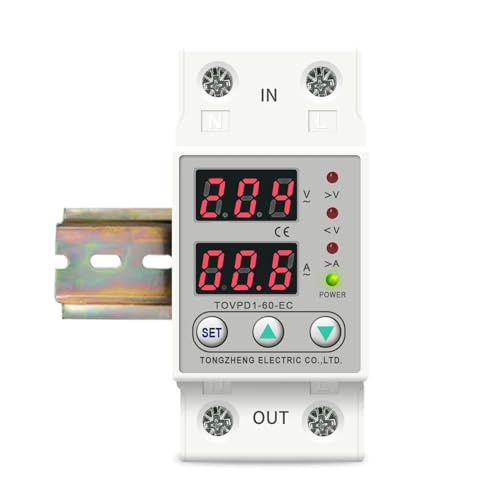 Relé protector contra sobretensión ajustable 40A para evitar averías 230V 4