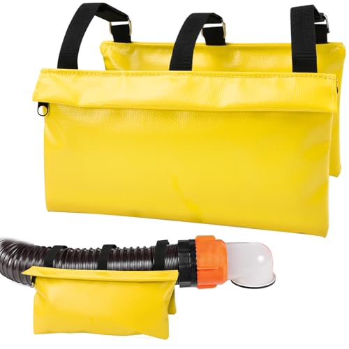 Image of RV Sewer Weight Bag for RV Camping, Waterproof RV Hose Fastening Device RV Sewer Hose Weights Hold Down for RV /Camper /Trailer, Sewer Hose Support to Reduce Accidental Spillage, 2 Pack