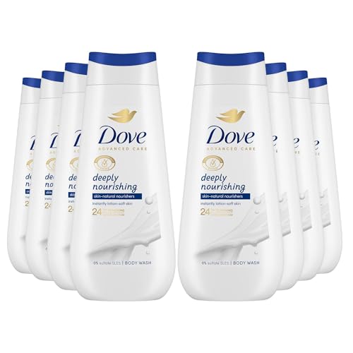 Dove Advanced Care Sulphate Free Body Wash for Women Made with Skin-Natural Nourishers and Micromoisture Provides 24 Hours Renewing Lotion-Soft Softer Skin, 225ml