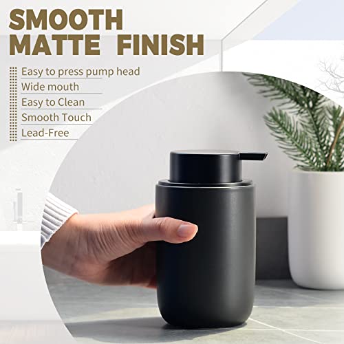 image for Umlaca foaming soap Dispenser Ceramic for Dish Soap,Hand Soap,Lotion f