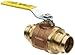 Apollo 77W Series Bronze Ball Valve, Two Piece, Inline, Lever, 2" Press