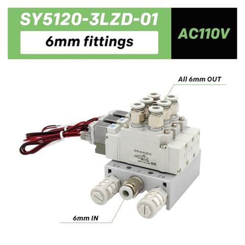 SY5120 Vanne de commande de cylindre à commande électronique multi-stations - 3