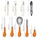 Powerful 10 PCS Pumpkin Carving Tools Kit Knife Set for Kids Professional DIY Halloween Jack-o-Lantern Pumpkins Candles Decorations-Most Useful Carving Essentials