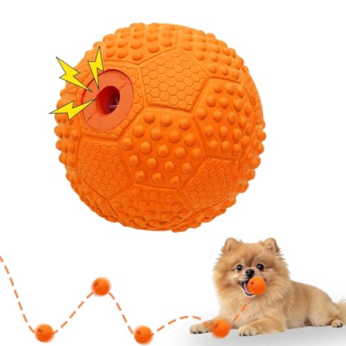 LaRoo犬おもちゃ、音が出る音が鳴る玩具、噛むおもちゃ、天然ラバ歯磨き、耐久性のある、投げる
