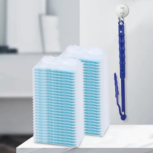 Image of Disposable Duster Refills Bulk, Extendable Heavy Duty Dusters Refills 180 Degree Multi Surface Dusting Brush Replacement Head with Handle for Cleaning Home, Blinds, Ceiling Fans 200 Sets