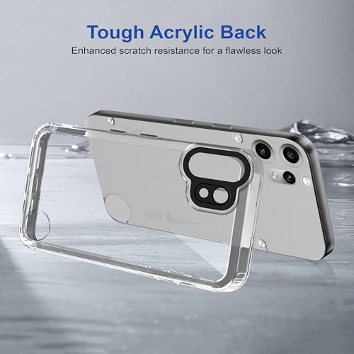 Image of amazon basics Back Case Cover for CMF by Nothing Phone 2 Pro | Compatible for CMF by Nothing Phone 2 Pro Back Cover | Case Cover with Camera Protection | (TPU + PC | Transparent)