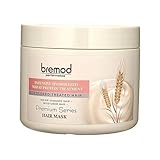 Bremod Performance Wheat Protein Hair Mask Intensive Repair Treatment for Color-Treated，Damaged Hair Strengthens, Boosts Elasticity, Adds Volume, Locks in Moisture 16.9 Fl Oz