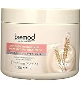 Bremod Performance Wheat Protein Hair Mask Intensive Repair Treatment for Color-Treated,Damaged H...