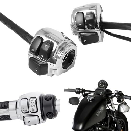 Interrupteur clignotant Harley Sportster et kit neiman de contact chrome