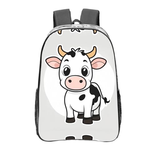 Mochila transparente de vaca de dibujos animados para conciertos y estadios