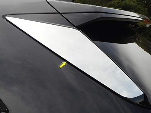 Chrome Rear Window Accent Pillar Trim Stainless Steel Polished Chrome 2Pcs Fits Cadillac Xt5 2017 2018 2019 2020 #TOP16