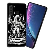 JHYYTUJTYP for Galaxy A11 Case,Premium Soft Silicone Slim Rubber Full Body Drop Protection Shockproof Cover Phone Case for Samsung Galaxy A11,Cosmic Astronaut
