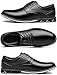 Men's Dress Shoes Wide Width, Comfort Dress Sneakers Men Fashion Oxfords Business Casual Shoes Soft Derby Shoe for Working Driving Walking Black, 10 Wide