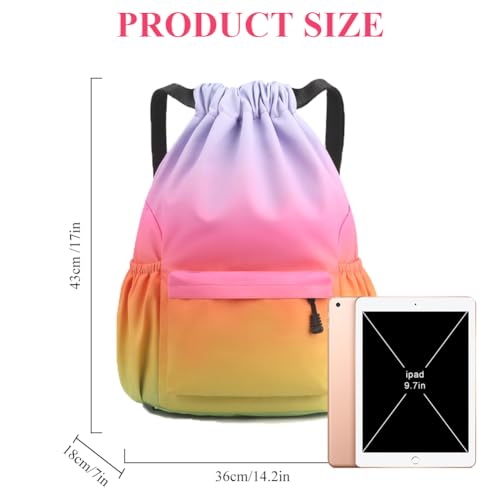flintronic Borsa con Coulisse, Sacca Sportiva Palestra, Zaino con Coulisse Impermeabile, Sacca da Palestra con Coulisse, Borsa Palestra con Coulisse per Spiaggia Nuoto Fitness