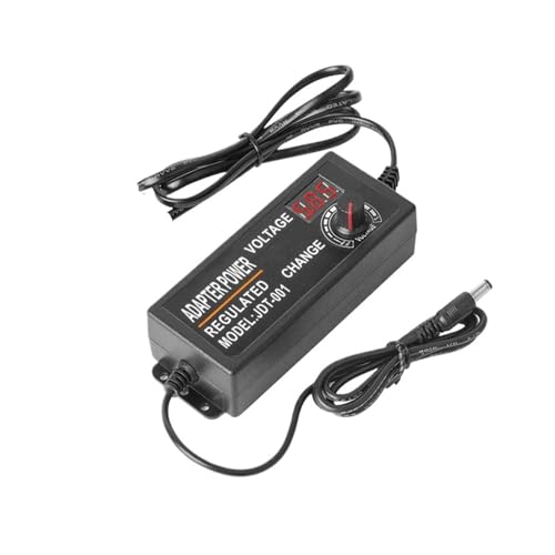 Adaptateur de commutation réglable 3V-24V 2A universel avec écran d'affichage de tension