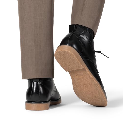 Bruno Marc Bruno Marc Men's Classic Dress Casual Derby Oxfords Chukka Boots,Size 9,Black,BMUMAB2508