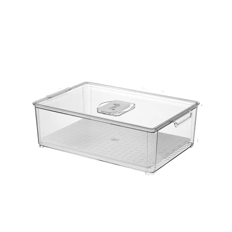 INKULTURE Clear Acrylic Pantry Organizer Bin With Handle For Food Storage, Refrigerator, Fridge, Cabinet, Kitchen, Countertops Etc (8701) Rectangular (B09P741HFX) Amazon Price History, Amazon Price Tracker