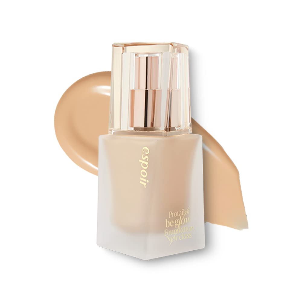 EspoirPro Tailor Foundation Be Glow New Class #5 Tan 1.06 oz SPF27 PA++ | Long-Lasting Healthy Radiance Glow Liquid Foundation | Light-weight Natural Dewy Full Coverage | Korean Base Makeup