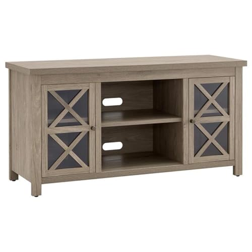 Image of Colton Rectangular TV Stand for TV's up to 55 inch in Antiqued Gray Oak