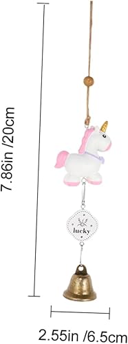 Miniatura 9 de SEWOART 2 piezas de campanilla de viento de unicornio colgante Good Fortune Windchime decorativo móvil conmemorativo campanillas de viento