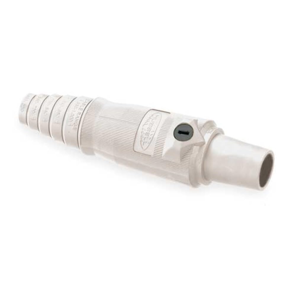 Heavy Duty Products, Single Pole Devices, Industrial Grade, Female, Plug, 400A 250V DC/600V AC, Single Conductor, Double Set Screws, White