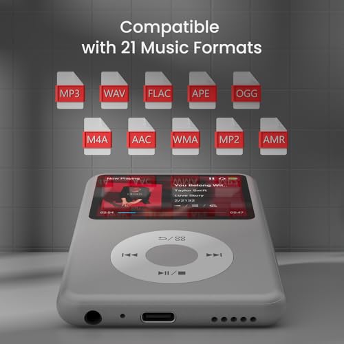 Image of MP3 Player with Bluetooth Y1 128GB Video EBOOK Silver