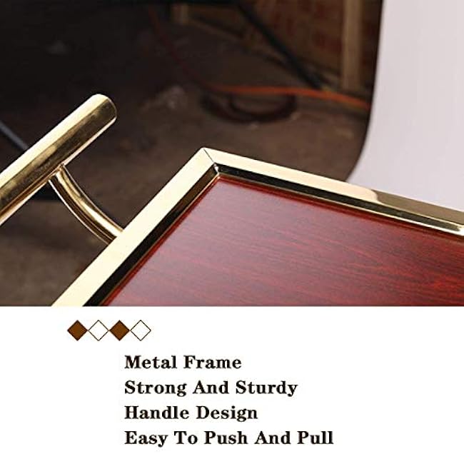 Storage Cart, Beauty Salon Cart Clearing Kitchen Drinks Trolley Easy to Put, for Home, Living Room,Side Table Display Cabinet-7oD4gfml