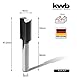 kwb 7504-10 Hss Nut Fräser Professional (für Holz, passend zu Allen üblichen Hand Oberfräsen), 4 mm