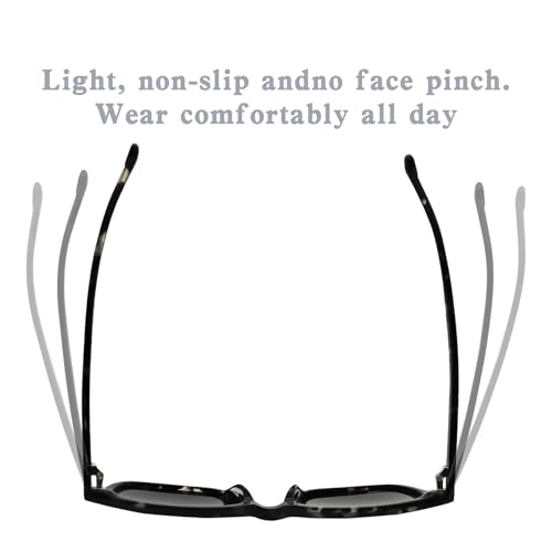 Image of FreeFineTech Polarized Sunglasses UV400 Protection Acetate Frame Metal Vintage Retro Square Sunglasses for Men and Women