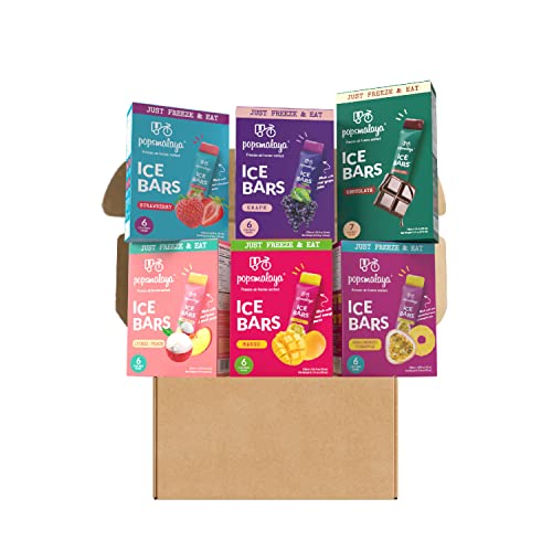 Real Fruit Freezer Pops Popsmalaya Ice Bars Superfruit Freezie (Variety Pack 6 Flavor) #TOP3