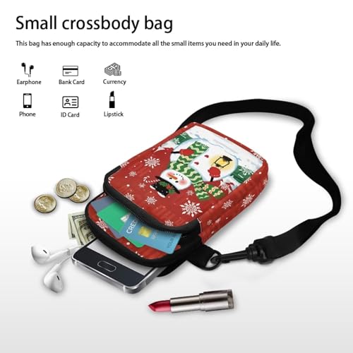 Image of Hawaiian Tribal Small Crossbody Bags for Women Cell Phone Bag Purse, Sea Turtle Zipper Sling Purses Shoulder Bag