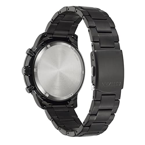 Image of Citizen Stainless Steel Analog Blue Dial Black Strap Men's Watch-Ca4505-80L