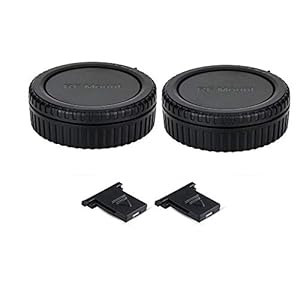 2 Stück RF Mount Kamera Gehäusedeckel & Objektivdeckel (hinten) Kit für Canon EOS R100 R50 R50V R8 R R1 R3 R5 R6 Mark II III R7 R10 RP und mehr