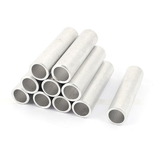 10Pcs Aluminium Tubular Inline Straight Pipe Joints 103mm Length
