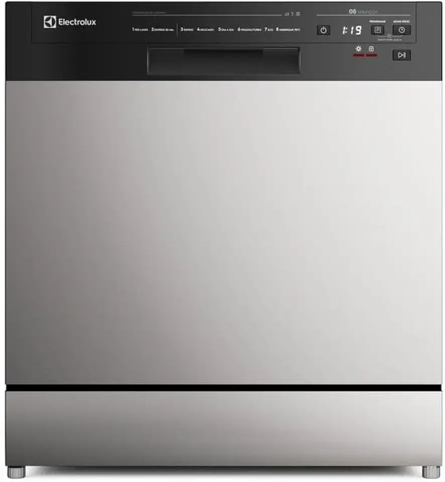 Electrolux Lava-Louça Electrolux 8 Serviços Inox com Programa Lava & Seca 50 min (LS08E) 127V