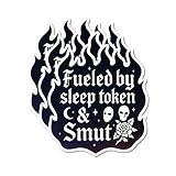 Fueled by Sleep Token and Smut Sticker – Funny Vinyl Decal for Cars, Laptops, Water Bottles & More – Durable, Waterproof & Fade-Resistant – (3PCS, 3”)