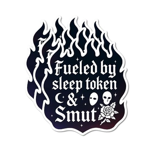 Fueled by Sleep Token and Smut Sticker – Funny Vinyl Decal for Cars, Laptops, Water Bottles & More – Durable, Waterproof & Fade-Resistant – (3PCS, 3”)