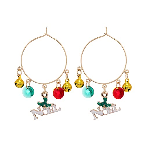 Boucles d'oreilles-Boucles d'oreilles pendentifs accessoires de Noël Boucles d'oreilles bijoux pendentifs boucle d'oreille anneau Cover