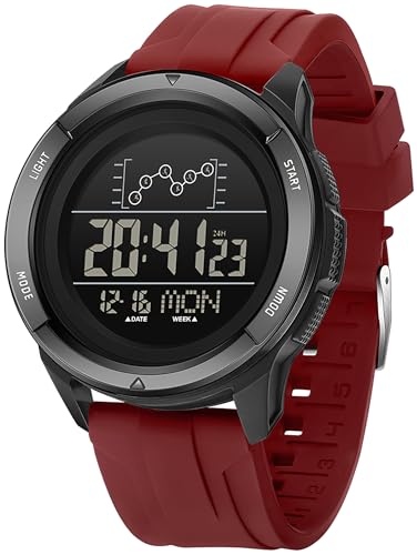Orange Rubber Strap Digital