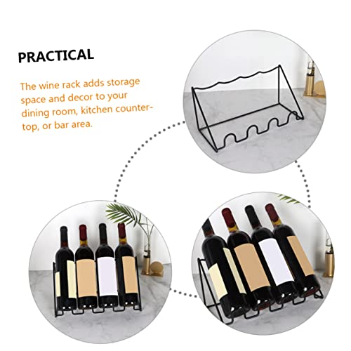 Soporte para botellas de vino de hierro Luxshiny miniatura 7