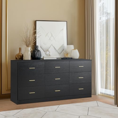 Mixcous 9 Drawer Dresser, 62.9
