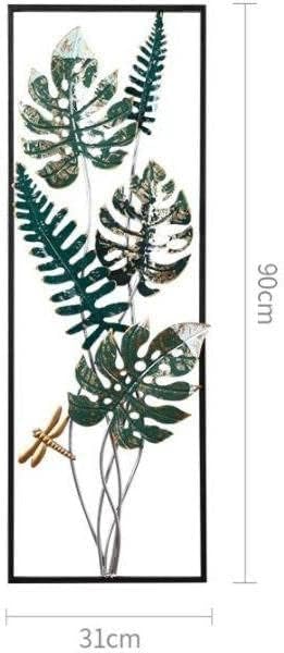 Image of SHREE 'O' GREEN TECH Gold Metal Wall Decor Leaf Wall Hanging Decoration, Set of 3 Metal Wall Art Home Decor for Living Room Office Bedroom Hotel (Design -3)