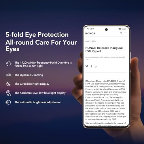 HONOR magic6 Lite 5G Smartphone,6.78 Pulgadas AMOLED 108MP Cámara Principal Snapdragon 6 Gen 1 Android 13 8GB+256GB Dual sim Negro Medianoche - Imagen 6