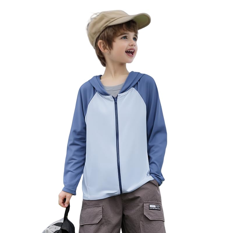 Image of Toddler Sun UV Protection Cartoon Hoodie Kids Sunscreen Lightweight Jacket Outwear For Summer