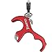 SHARROW Archery Thumb Release 3 Fingers Archery Release Aid Compound Bow Release Shooting Thumb Trigger Target Hunting Accessories (red)