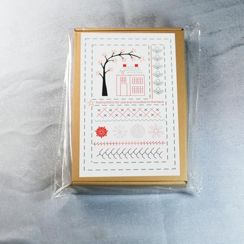 Image of GaoSiMoZ 50 Colors DIY Stitch Book,16 Page Embroidery Stitch Book,Portable Hand Embroidery Books