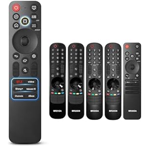 voor LG-Magic-TV-Afstandsbediening, Vervangende Spraakafstandsbediening voor LG NanoCell OLED EVO QNED QLED UHD Smart TV, Compatibel met MR21、MR22、MR23、MR24、MR25