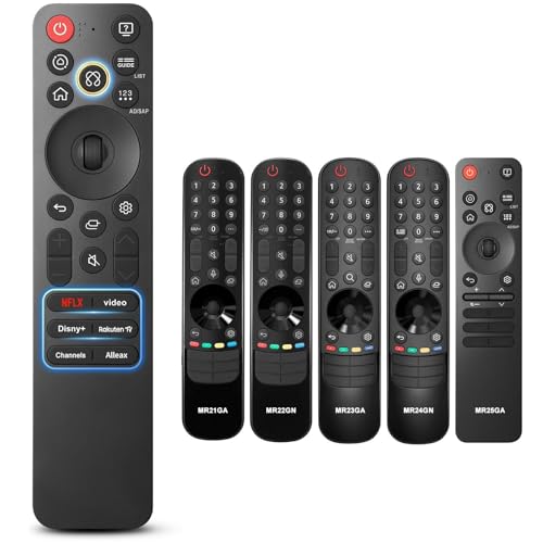 Mando a distancia LG Magic TV Remote Control, repuesto para LG NanoCell OLED EVO QNED QLED UHD Smart TV, compatible con MR21, MR22, MR23, MR24, MR25