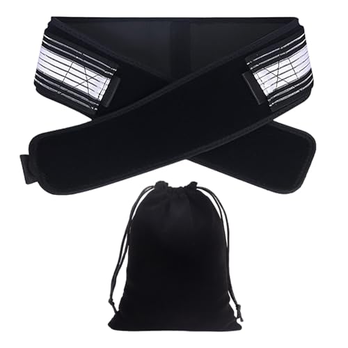 ZGDEIWGF 1 Sangle De Soutien Bas Du Dos, 1 Sac De Rangement, Soutien Lombaire Pour Femme, Sangle De Soutien Lombaire Réglable, Sangle De Soutien Élastique
